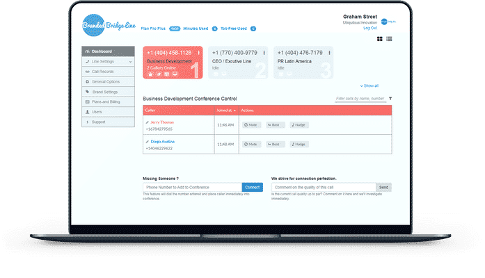 conference call interface